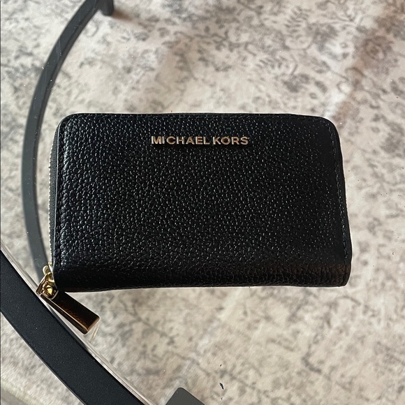 Michael Kors Black Pebbled Leather Wallet - Picture 1 of 3